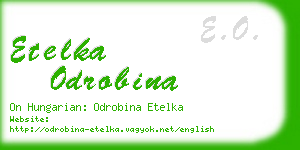 etelka odrobina business card